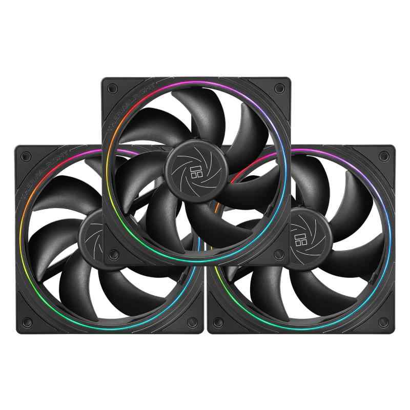 Thermalright TL-S12 CPUファンハウジング冷却器PWMファン、（120 mm、3ファン）