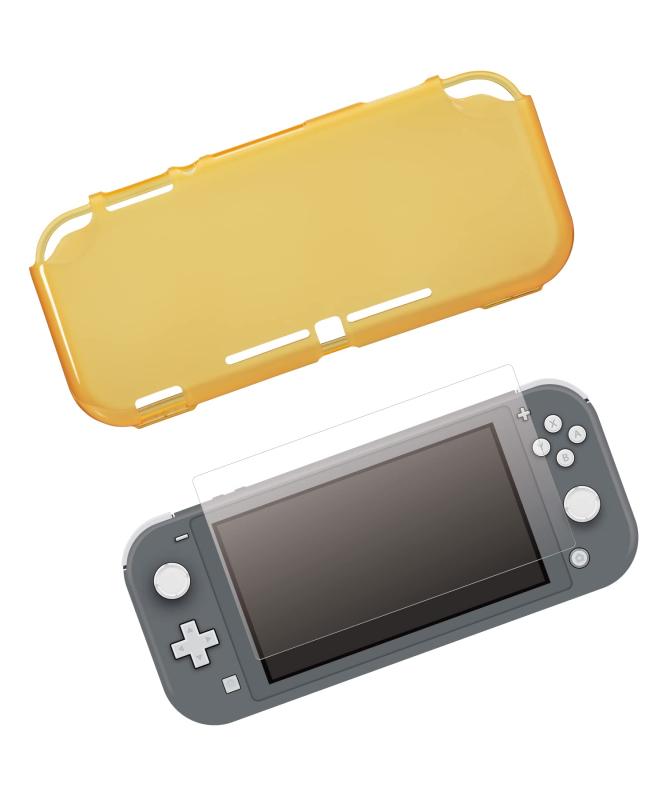[3-style LABEL]【Nintendo Switch Lite スターティングセット ソフトカバー ガラスフィルムセット】 保護カバー TPU素材 クッション巣材 耐衝撃 光沢ガラスフィルム