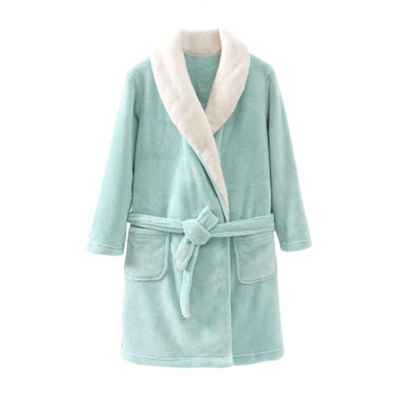 MARBEINE キッズ バスローブ 男の子 女の子 タオル生地 パジャマ 無地 ジュニア バスタオル 前開き お風呂上がり 子供用 ふわふわ ルームウェア 部屋着