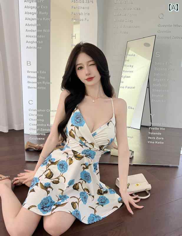ワンピース レディース キャミワンピ ロング丈 花柄 Vネック フレアシルエット ノースリーブ スリムフィット ハイウエスト 美脚効果 体型カバー 着痩せ お呼ばれ デート服 エレガント パーティー