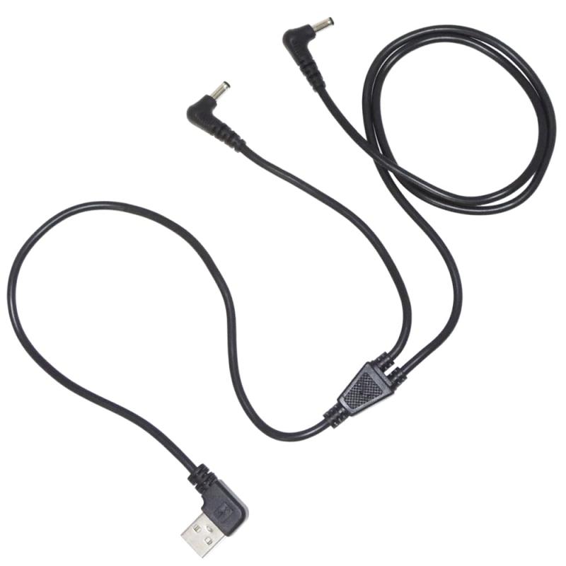 DELL - KAUMO 空調ファン USBケーブル DC(3.8/1.4mm)×2 耐UV性 ソフトケーブル