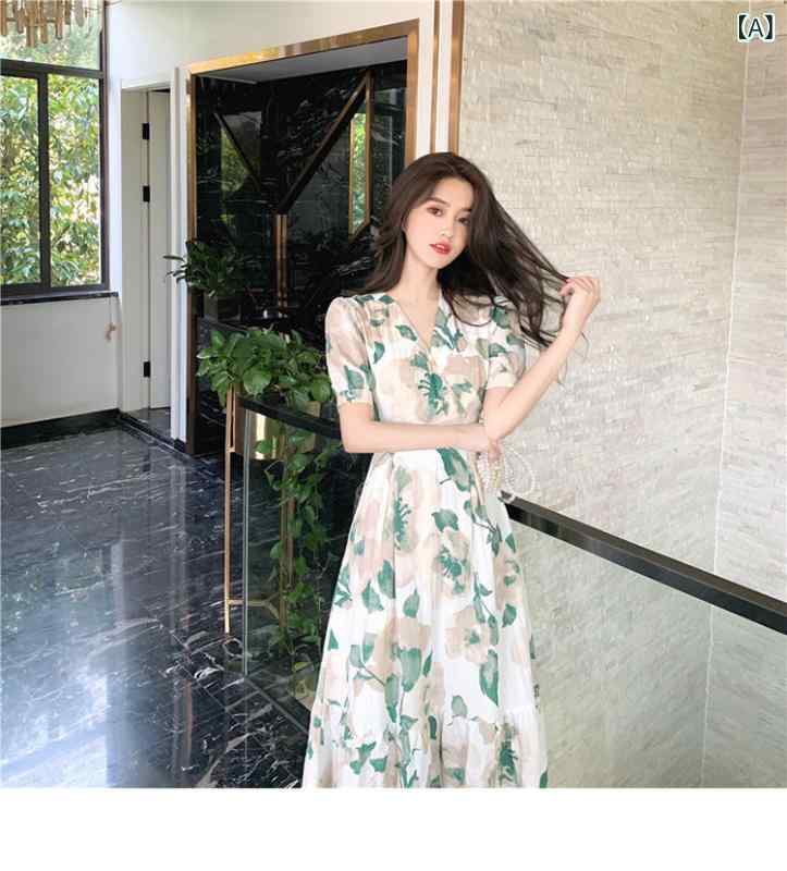 ワンピース レディース 花柄 ロング丈 長袖 Aライン フレアシルエット ふんわり 体型カバー ナチュラル フェミニン ロングワンピース マキシ丈 爽やか 通気性 柔らかい生地 デート お出かけ