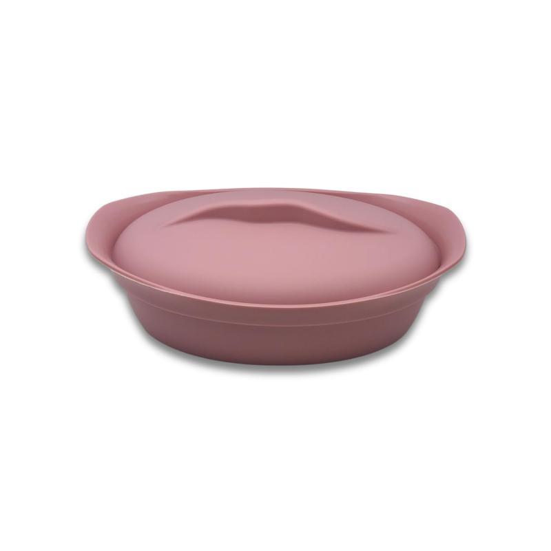 ケヴンハウン(Kevnhaun) シリコンスチーマー オーバル 電子レンジ調理 蒸し器 せいろオーブン対応 食洗機対応 冷凍 冷蔵 ケーキ作り レシピブック付き 満水容量1.2L 耐熱220℃ KDS4662