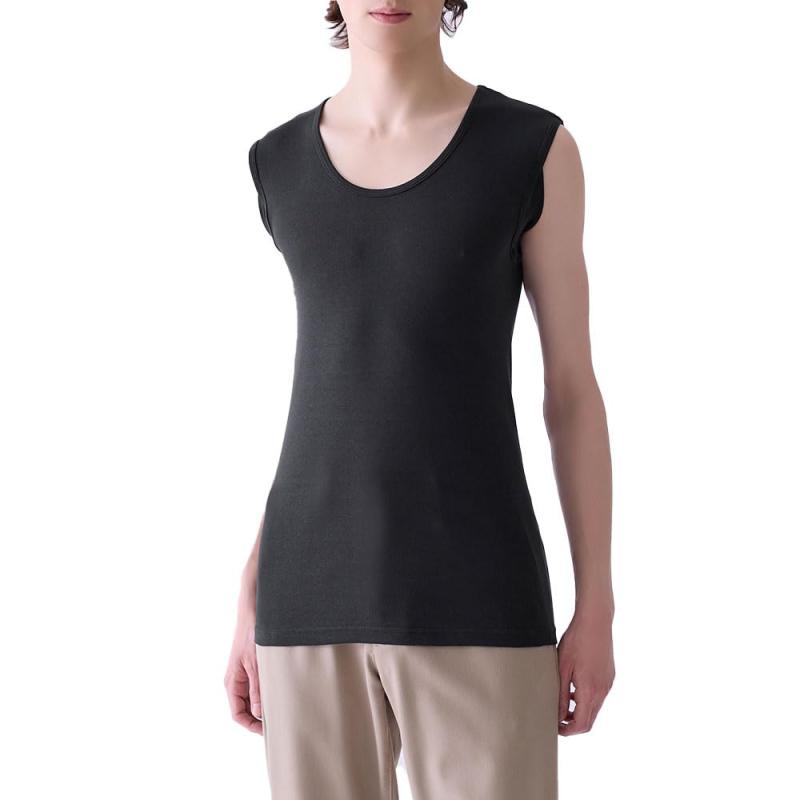 グンゼ スリーブレス 汗取り付き 接触冷感 持続消臭 綿100% YN0319