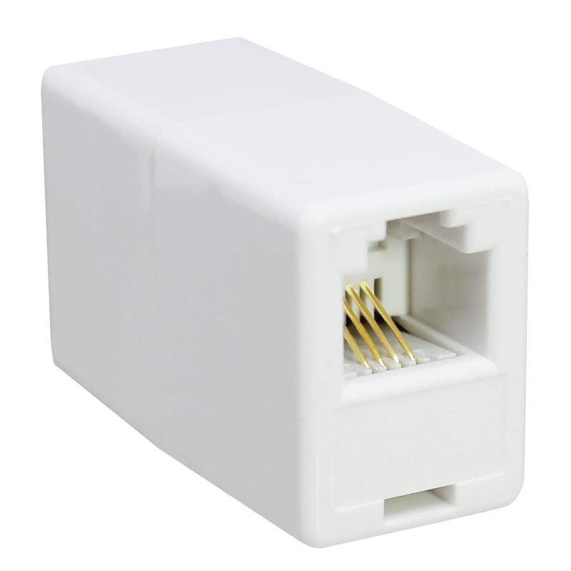 タローズ TARO'S モジュラーケーブル用/中継(延長)アダプタ/6極4芯/6極2芯 RJ11/12 モジュラージャック..