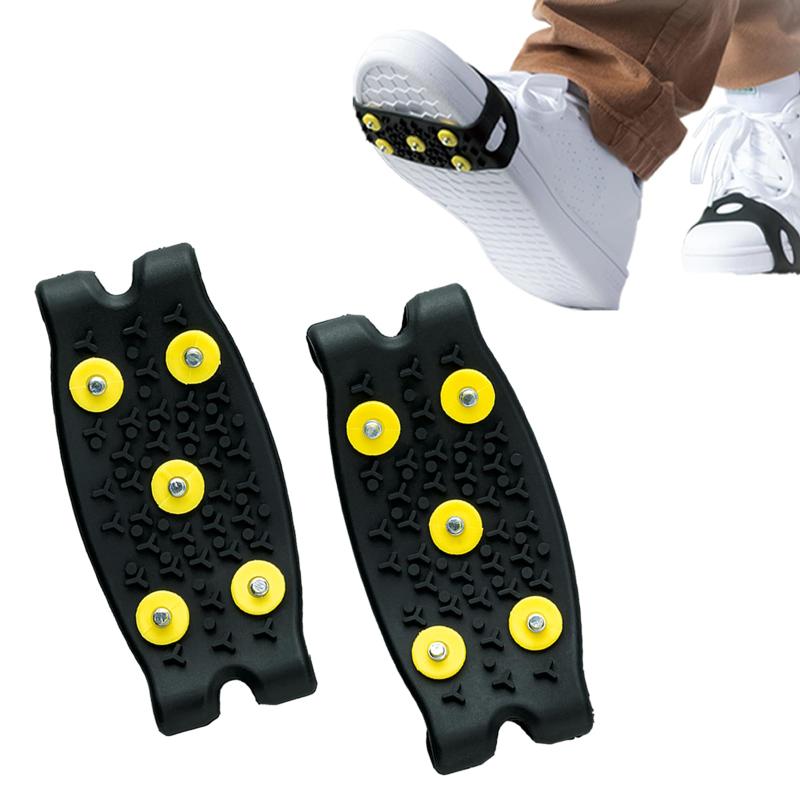 コモライフ 靴底用スパイク 靴底用 スパイク 靴底 靴 滑り止め 雪 雪道 凍結路面 対策 後付け 左右兼用 男女兼用 簡単装着 道路 スニーカー パンプス ローファー 革靴 ブーツ 冬