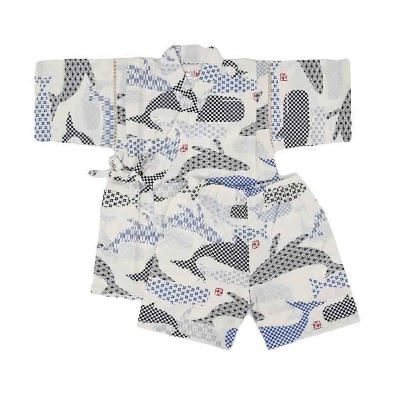 [こどもじかん] 甚平 男の子 女の子 キッズ おしゃれ 子供 部屋着 子供服 花火大会 子供用 夏祭り コットン 日本製生地 海外土産 XYZ