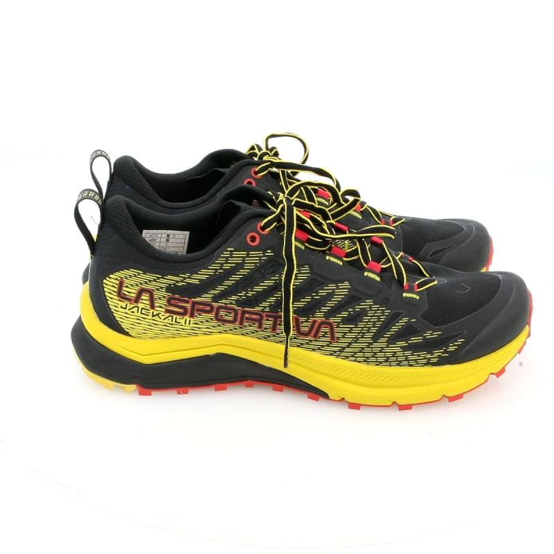 LA SPORTIVA (ラ・スポルティバ) トレラン トレイルランニング シューズ 56J ジャッカル2 ブラック イエロー Trail Running shoes JACKAL II Black/Yellow [並行輸入品]