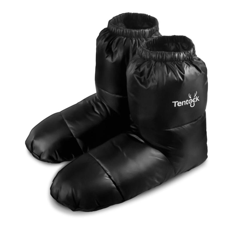[Tentock] ダウンソックス 防寒 室内用 キャンプ 軽量 収納袋付き ルームブーツ メンズ レディース 冬 暖かい 室内シューズ キッチン アウトドア ギフト