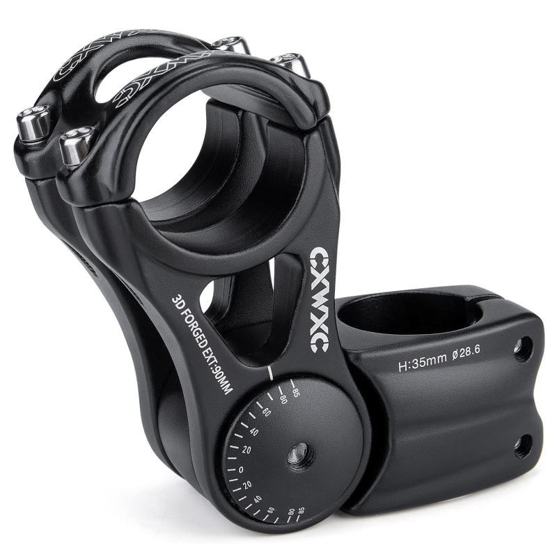 CXWXC ステム 140度角度調整 クランプ径/ 31.8mm ハンドルステム 自転車 アジャスタブルステム 90/110/130/145mm シティサイクル/MTB/ロードバイク/クロスバイクなど対応 アヘッド (XT-AS822)