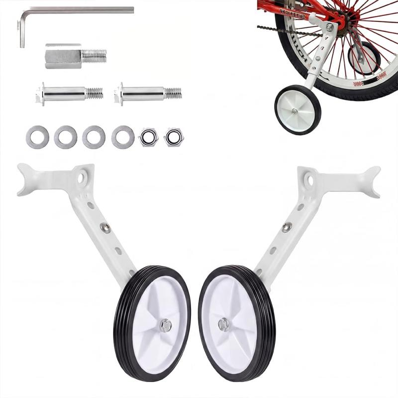 Ailenlan 子供自転車補助輪 補助輪 トレーニングホイール 22インチ training wheels キッズ 幼児 練習用 18/20/22インチに対応 自転車安定器 静か 取付簡単 調整可能