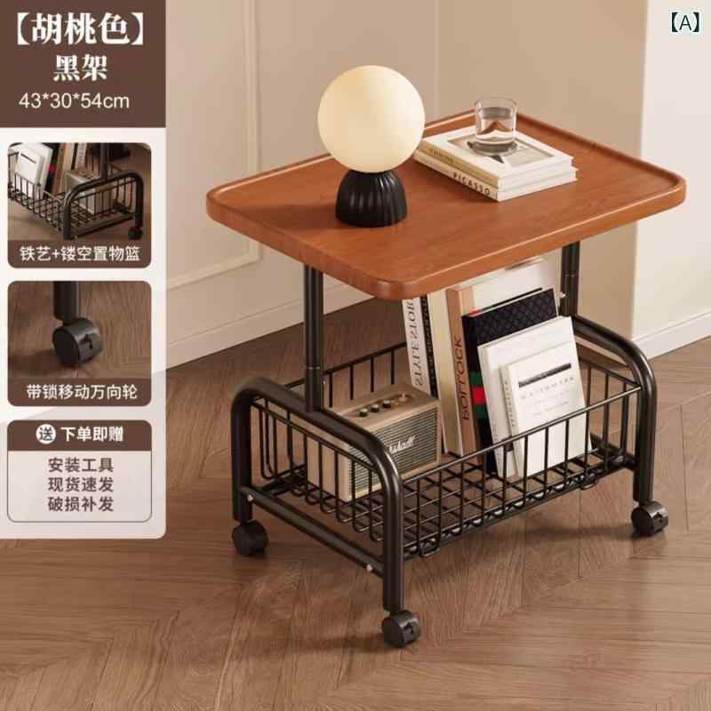 Rakuten - サイドテーブル 北欧 収納ラック 収納ワゴン キャスター付き ソファサイド ベッドサイド スリム 軽量 収納しやすい 隙間収納 小物入れ リビング 寝室 インテリア おしゃれ ラック 整理整頓 多機能ワゴン
