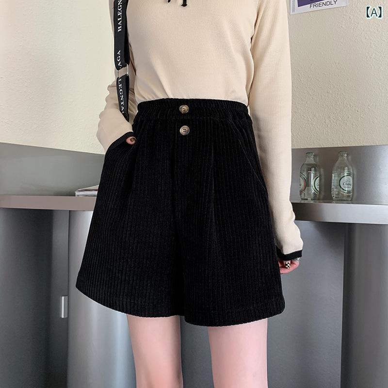 ニットパンツ レディース ショートパンツ 秋冬 ワイドパンツ 五分丈 ウエストゴム 厚手 無地 暖か ボトムス ズボン 美脚効果 脚長 着回し力抜群 伸縮性 動きやすい 大人 おしゃれ 部屋着 防寒 普段着