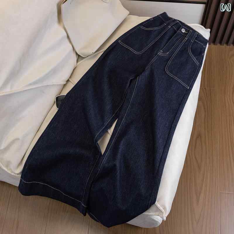 乐天商城 - デニムパンツ レディース フレアパンツ ハイウエスト 裏起毛 厚手 ストレッチ 美脚 ジーパン ロング丈 ブーツカット ボトムス 防寒 保温 カジュアル 暖か 美脚効果 すっきりシルエット 脚長効果