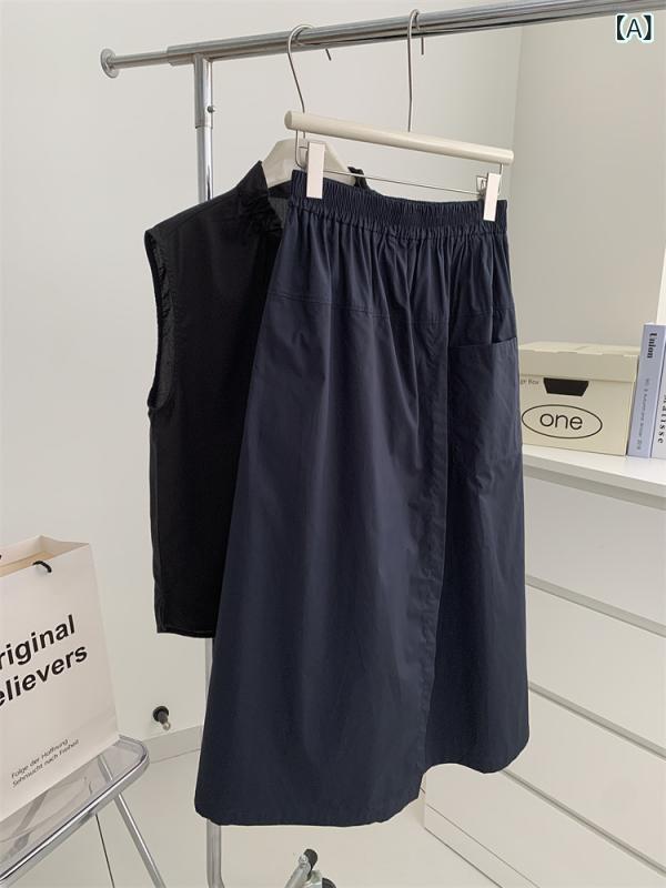 樂天商城 - ワイドパンツ レディース ガウチョパンツ スリット入り ハイウエスト ロング丈 フレアスカート風 巻きスカート風 ボトムス 美脚効果 着痩せ 脚長効果 動きやすい きちんと感 楽ちん おしゃれ 通勤 通学