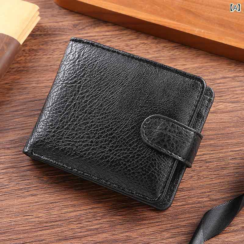 B, F, H, P - 二つ折り財布 メンズ 財布 ショートウォレット レザー調 シンプル 耐久性 多収納 カードケース 札入れ 小銭入れ 大容量 コンパクト 使いやすい 社会人 通勤 通学 ブラック ブラウン おしゃれ