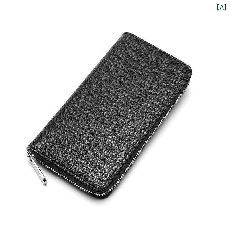 長財布 メンズ レディース スマホ収納 カードケース ロングウォレット ラウンドファスナー レザー調 大容量 財布 サイフ 多機能 持ち運び便利 コンパクト 整理しやすい ビジネス カジュアル ギフト