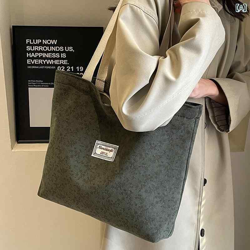 Other - トートバッグ レディース ショルダーバッグ 通勤 通学 A4 大容量 キャンバス 帆布 ファスナー付き 無地 シンプル 軽い 収納しやすい マザーズバッグ 旅行 お仕事 サブバッグ 肩掛け 丈夫 お弁当箱 PC収納