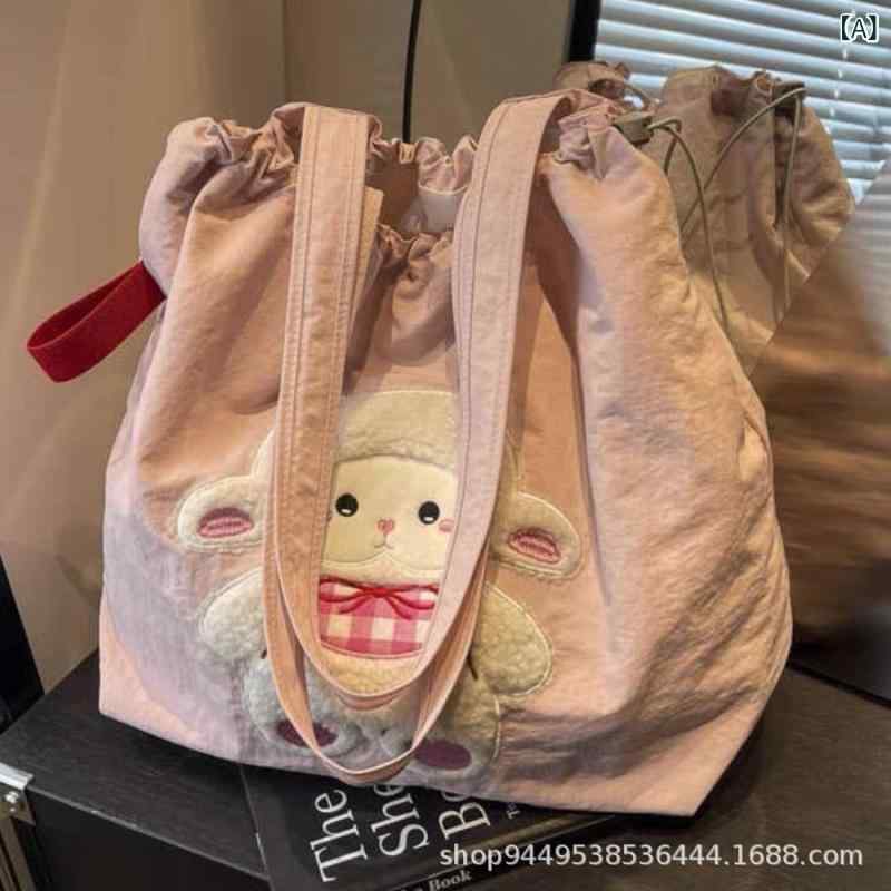 Tote Bag - トートバッグ レディース 帆布 キャンバス ショルダーバッグ 大きめ 大容量 軽量 通勤 通学 肩掛け 斜め掛け マザーズバッグ 旅行 丈夫 収納しやすい 持ち運び便利 シンプル 無地 カジュアル 鞄