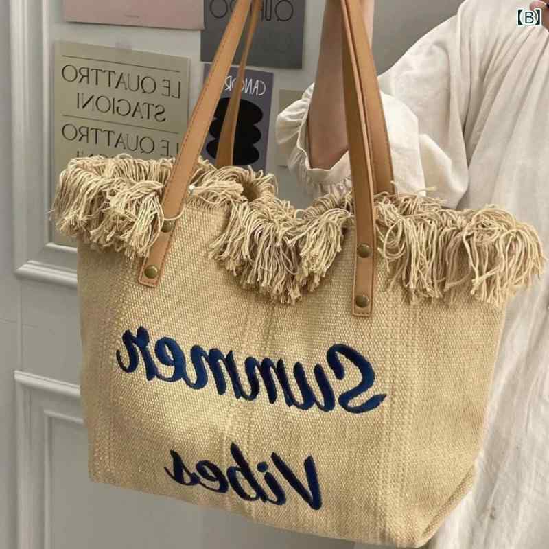 トートバッグ レディース 刺繡 手提げバッグ ヴィンテージ風 レトロ調 軽い 肩掛け...