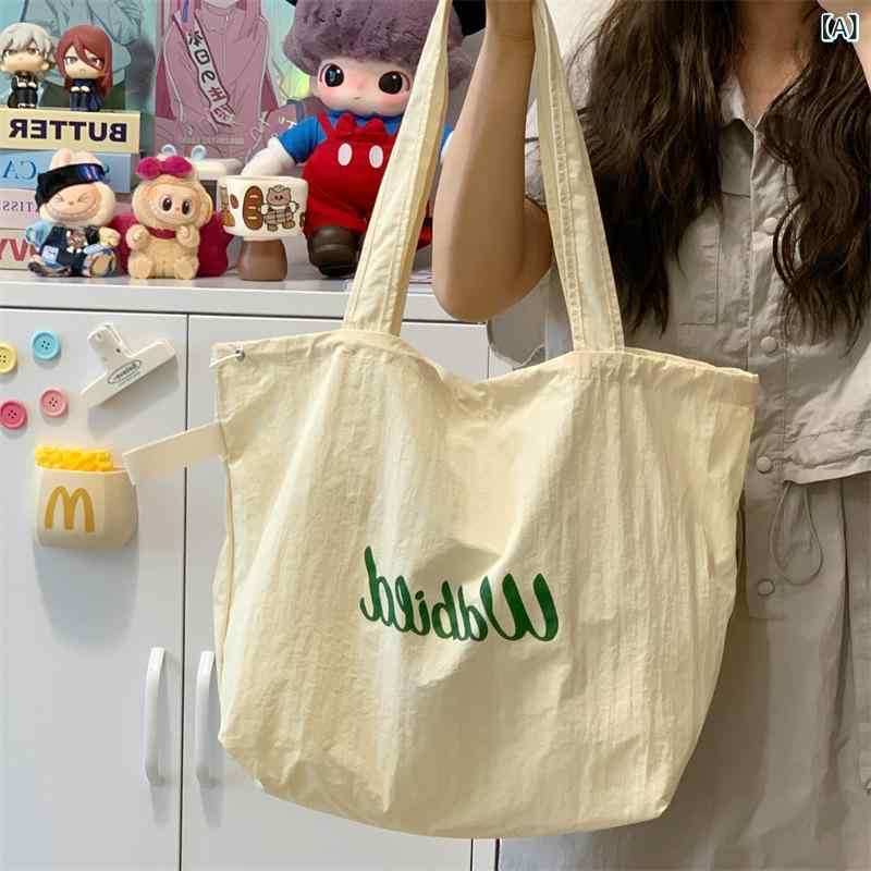 Tote Bag - トートバッグ レディース 帆布 キャンバス 大容量 手提げバッグ 無地 シンプル 軽量 収納しやすい 通勤 通学 肩掛け 斜め掛け マザーズバッグ 旅行 お出かけ A4ファイル対応 丈夫 買い物バッグ