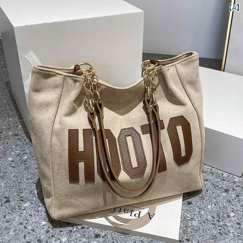 Tote Bag - トートバッグ レディース ショルダーバッグ 手提げバッグ 肩掛けバッグ キャンバス地 ロゴ 大きめ A4サイズ 収納しやすい 通学 通勤 旅行 シンプル 無地 帆布 鞄 カバン 大容量
