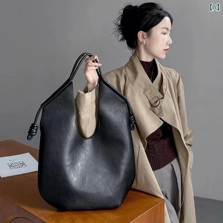 Tote Bag - トートバッグ レディース 通勤 大容量 ショルダーバッグ A4対応 シンプル 無地 肩掛け 柔らかい素材 通学 オフィスバッグ 軽量 丈夫 デイリー 収納しやすい マチ広 きれいめ オフィスカジュアル 肩が痛くなりにくい お仕事用