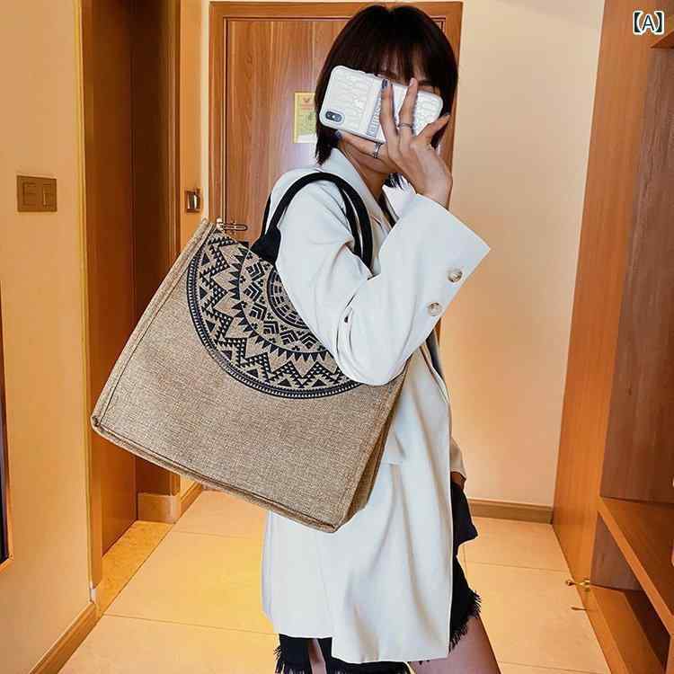 Other - トートバッグ レディース 帆布 キャンバス 大容量 軽量 手提げ バッグ マザーズバッグ 通勤 通学 旅行 丈夫 無地 シンプル ポケット付き 収納しやすい A4対応 おしゃれ かばん