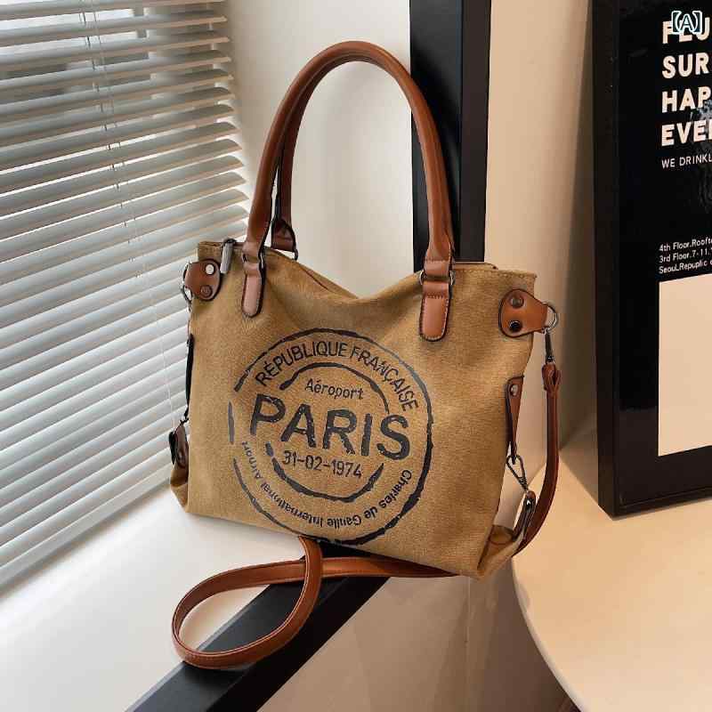 ショルダーバッグ レディース キャンバスバッグ 大容量 斜め掛けバッグ 帆布 トートバッグ 通勤バッグ 通学バッグ 無地 シンプル 収納しやすい 軽量 A4サイズ対応 カジュアル マザーズバッグ