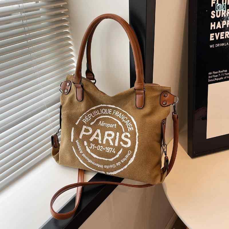 ショルダーバッグ レディース キャンバスバッグ 大容量 斜め掛けバッグ 帆布 トー...