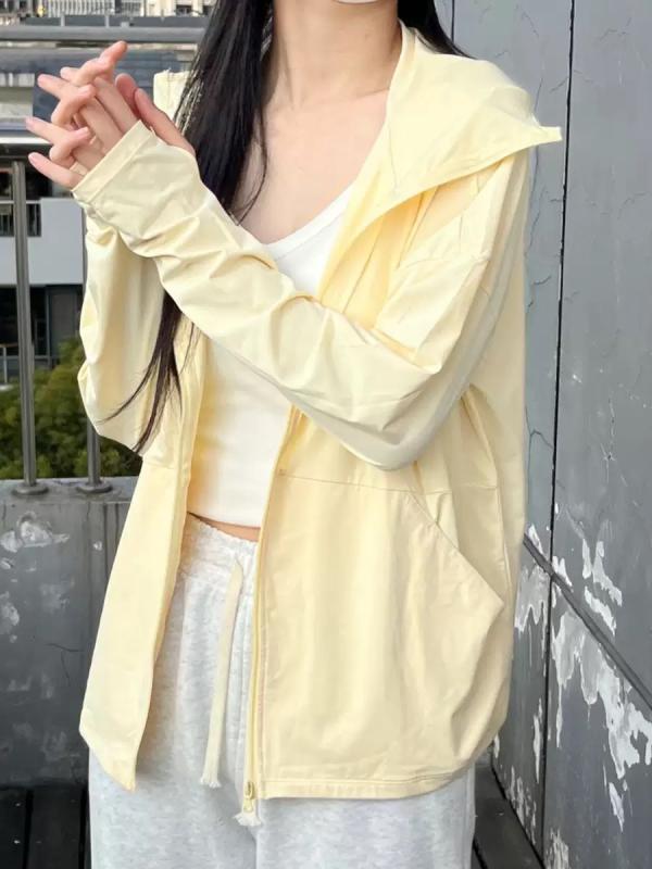 UVカットパーカー レディース 日焼け防止服 薄手 ラッシュガード 紫外線対策 長袖 指穴付き 体型カバー 軽量 日よけ フード付き 速乾 通気性 登山 釣り アウトドア スポーツ 散歩 外出用 夏用