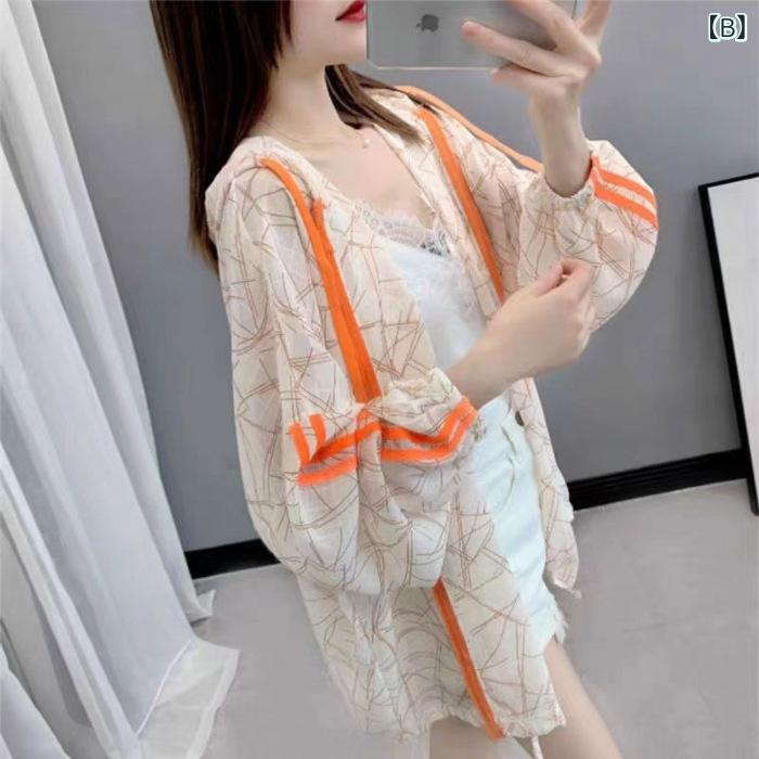 kbox楽天市場店のレディース ラッシュガード パーカー 薄手 UVカット 長袖 指穴付き 冷感素材 紫外線対策 日焼け防止 吸汗速乾 涼しい 通気性 動きやすい ジップアップ アウター 羽織り 夏 スポーツ アウトドア 散歩 キャンプ 運転 釣り｜アングル2