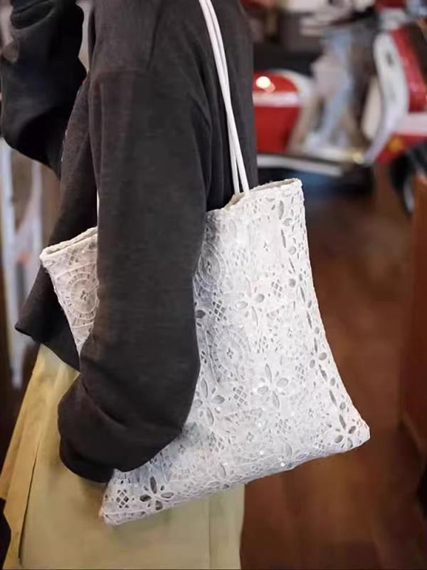 ショルダーバッグ レディース トートバッグ ハンドバッグ 2way パンチング スパン...