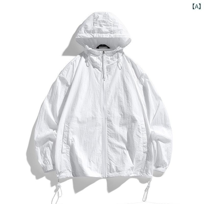 防晒服 メンズ 速干 軽量 紫外線対策 薄手 アウトドア 登山 釣り 涼しい 冷感素材 通気性抜群 サマーウェア 持ち運び便利