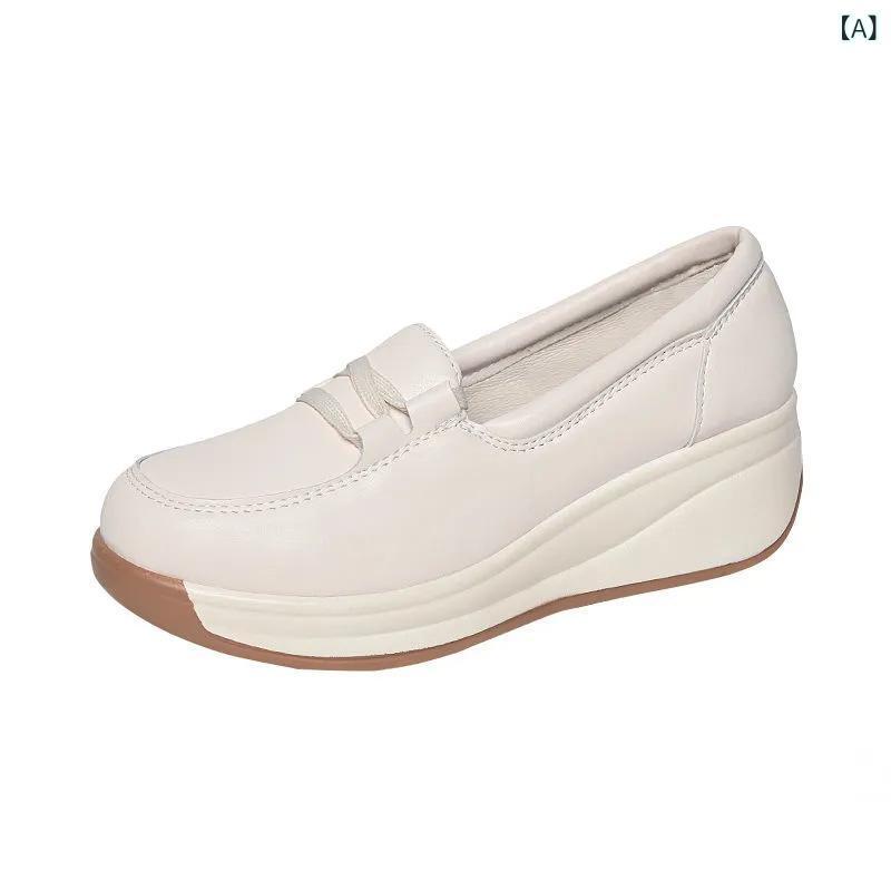 Shoes - スニーカー レディース 厚底 インヒール 軽量 ランニングシューズ ウォーキングシューズ ローカット 運動靴 美脚 脚長効果 クッション性 通気性 疲れにくい 歩きやすい 通勤 通学 アウトドア スポーツ