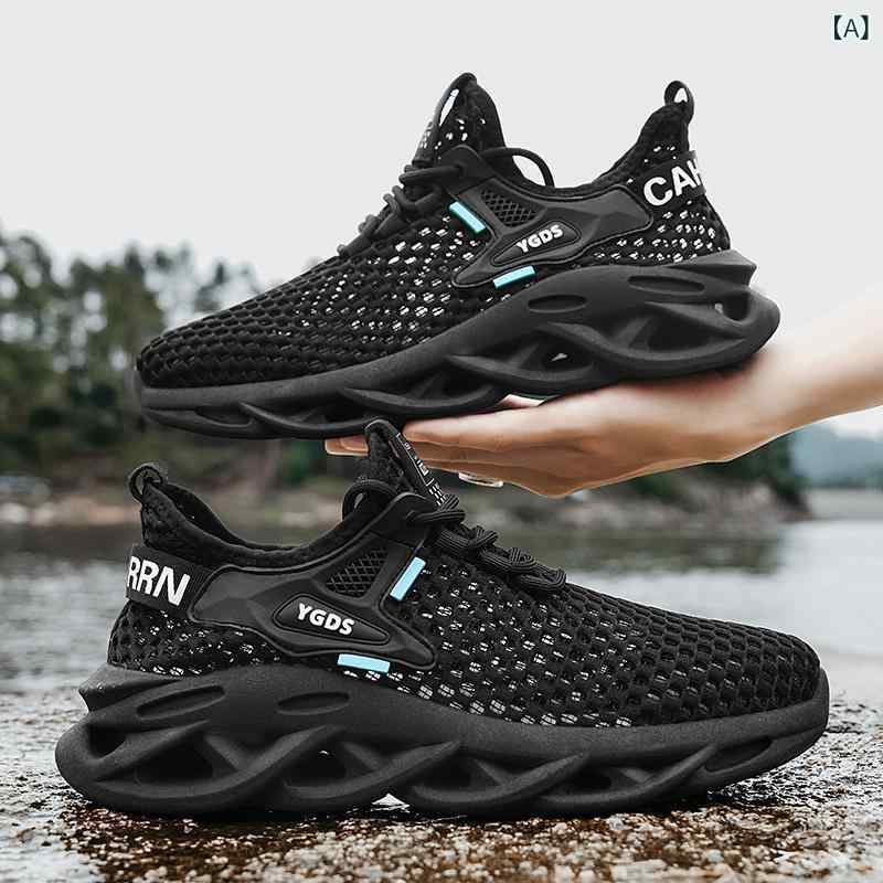 スニーカー メンズ メッシュ 通気性 軽量 運動靴 ランニングシューズ 軽量 ウォーキングシューズ 涼しい 快適履き心地 速乾 アウトドア スポーツ ジョギング トレーニング 蒸れにくい 柔軟性 屈曲性 フィット感抜群