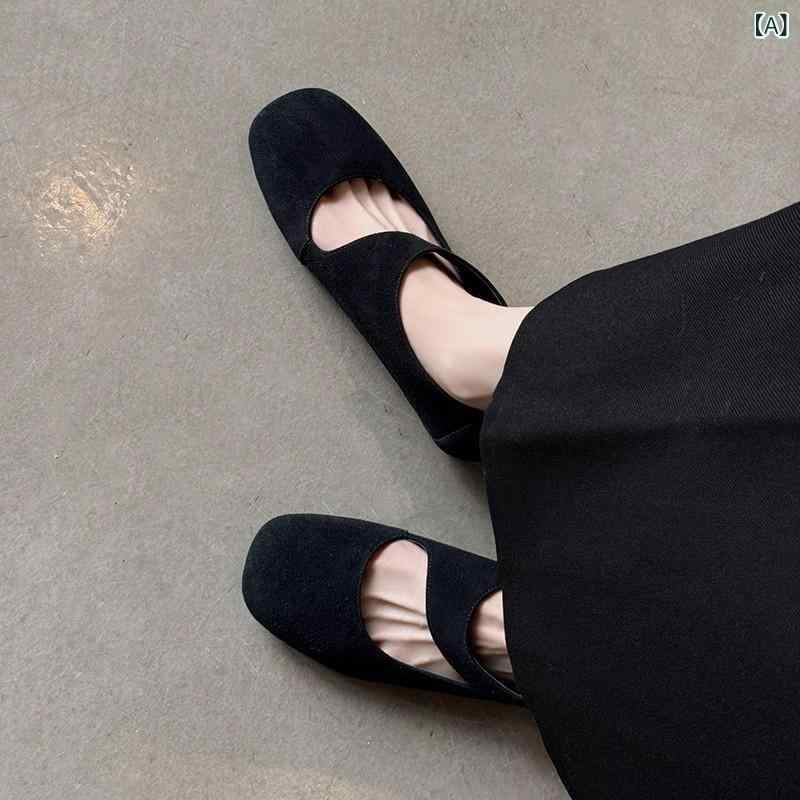 パンプス レディース ぺたんこ フラットシューズ 痛くない バレエシューズ スクエアトゥ 柔らかい 歩きやすい 履きやすい 通学 通勤 オフィス カジュアル ママコーデ 屈曲性 疲れにくい シンプル