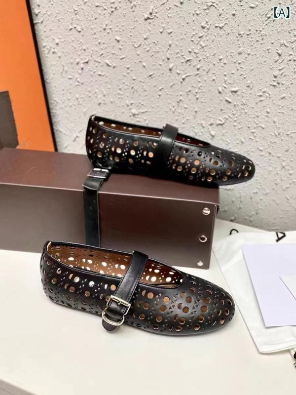 バレエシューズ レディース フラットシューズ ストラップ ラウンドトゥ ぺたんこ パンプス 春夏 柔らかい 履きやすい 疲れにくい 痛くない 屈曲性 軽量 走れる オフィス カジュアル 通勤 通学 フラットパンプス