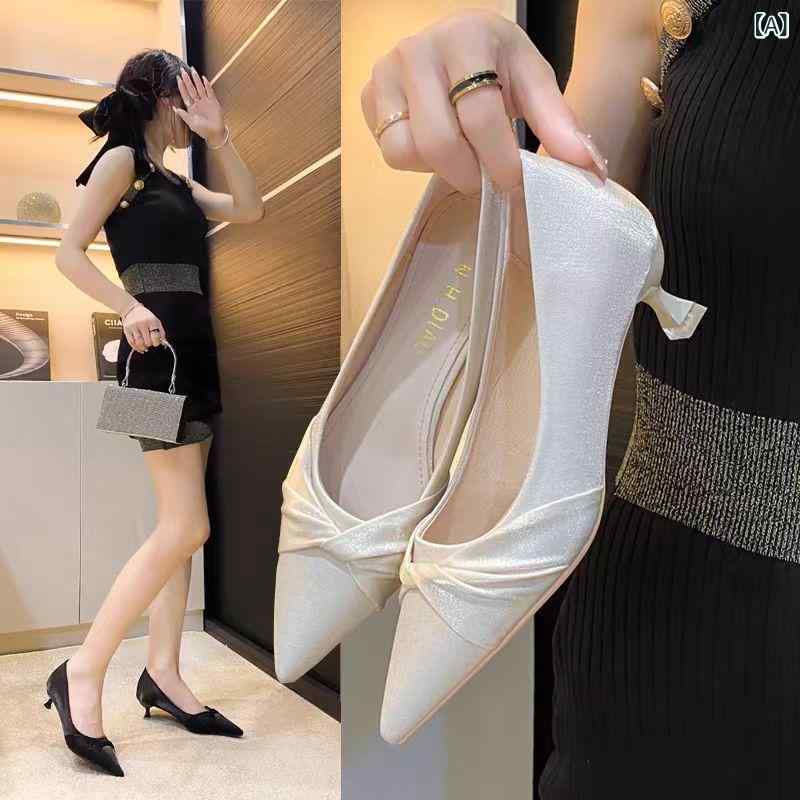 パンプス レディース 尖頭 ハイヒール ポインテッドトゥ 美脚 ピンヒール 通勤 エレガント 履きやすい フォーマル シンプル ホワイト 白 冠婚葬祭 結婚式 パーティー 痛くなりにくい 安定感 オフィスカジュアル 婦人靴