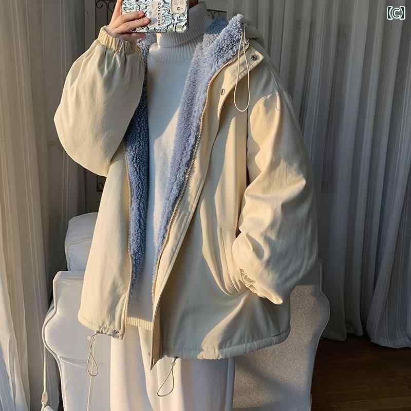 kbox楽天市場店のジャケット メンズ ブルゾン 中綿ジャケット アウター ボア 裏起毛 厚手 防寒 暖かい ゆったり 防風 スタンドカラー 冬服 防寒対策 保温性が高さ｜アングル3
