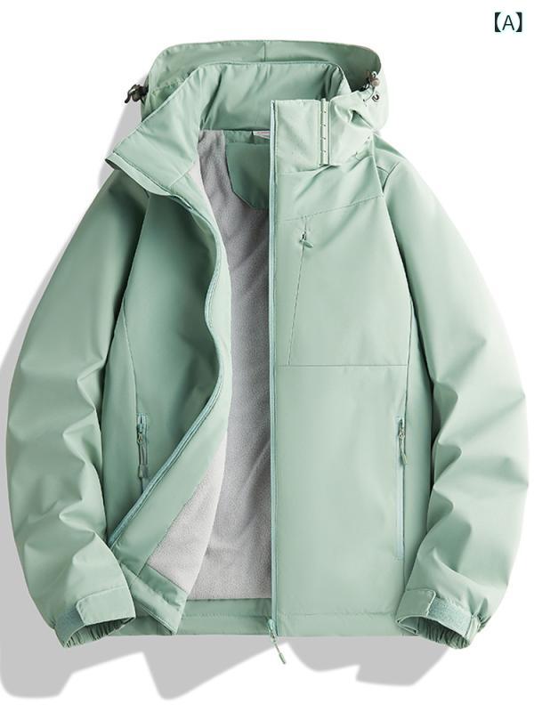マウンテンパーカー レディース 防風 防水 中綿ジャケット 厚手 アウター アウトドア 登山服 裏起毛 防寒 保温 フード付き 暖かい 動きやすい 雪遊び スキーウェア 冬服 カジュアル スポーツウェア
