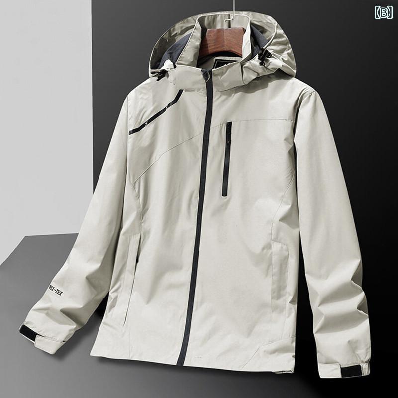 マウンテンパーカー メンズ 撥水加工 防風 登山服 アウトドアジャケット ウィンドブレーカー 薄手 軽量 春秋用 アウター キャンプ 釣り ウォーキング スポーツウェア 動きやすい 快適着心地 kbox-10182588 kbox楽天市場店 サンプル画像2