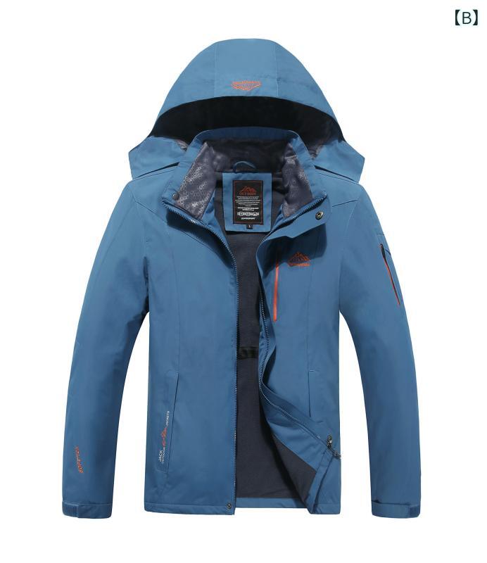 マウンテンパーカー メンズ 登山服 ウインドブレーカー アウター フリースジャケッ...