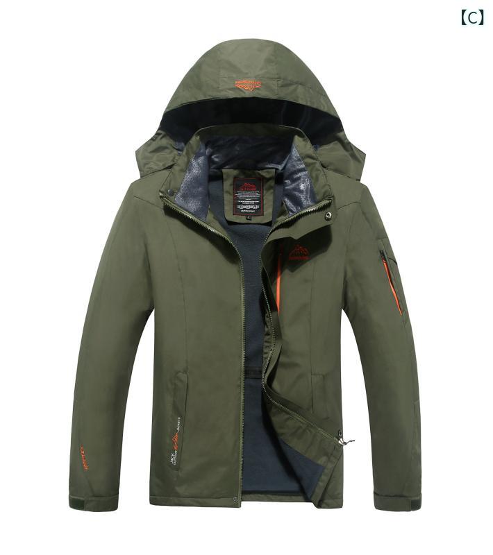 マウンテンパーカー メンズ 登山服 ウインドブレーカー アウター フリースジャケッ...