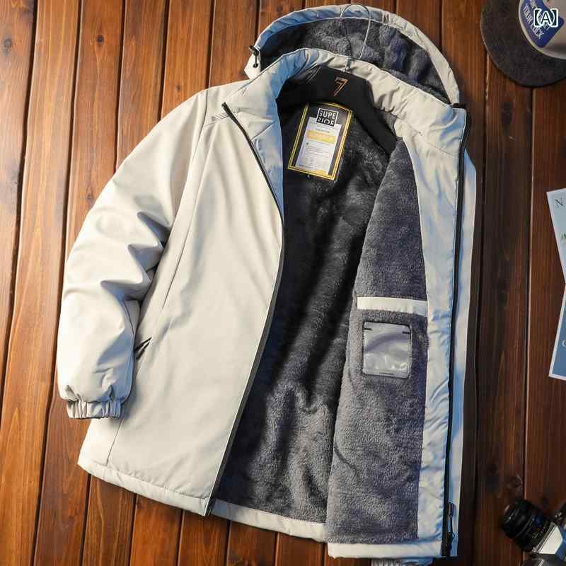 Rakuten - マウンテンパーカー メンズ 防風 防寒 撥水 アウター フード付き 中綿入り 厚手 ジャケット 冬服 カジュアル アウトドア 登山 釣り 寒冷地仕様 保温性に優れた設計 収納しやすいポケット付き