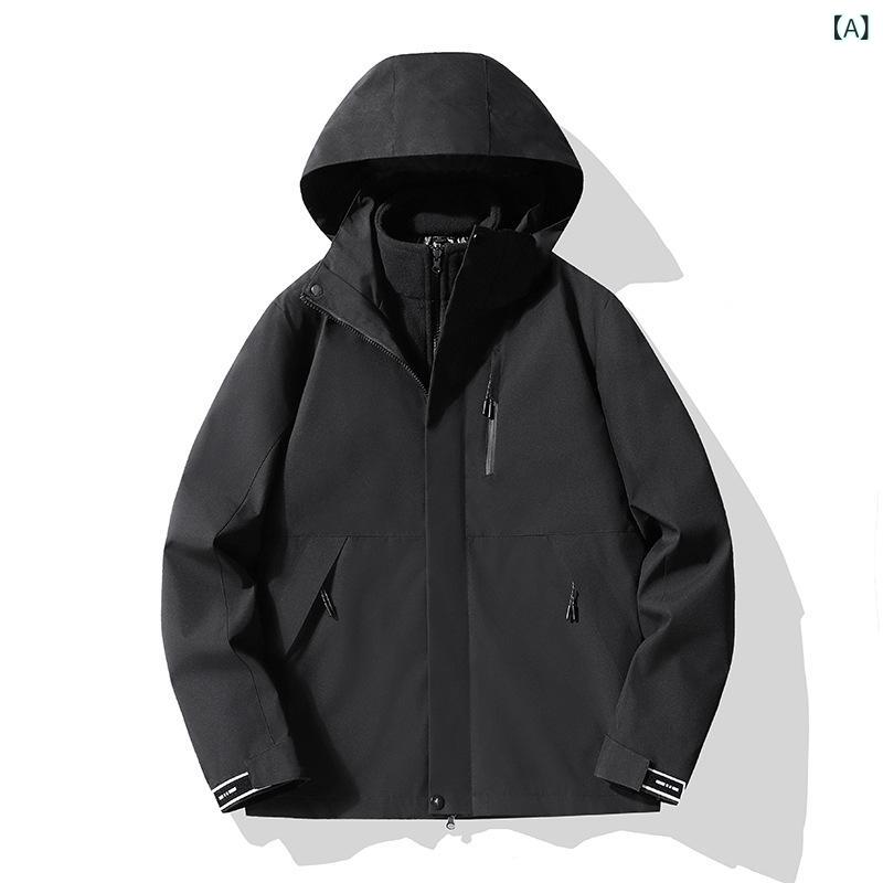 マウンテンパーカー メンズ レディース 3way 防風 防水 ジャケット アウター コー...