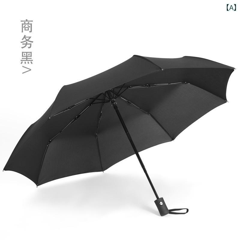 Rakuten - 折りたたみ傘 晴雨兼用傘 日傘 遮光傘 自動開閉 UVカット率99% 完全遮光 軽量 耐風 コンパクト 紫外線対策 携帯便利 遮熱 通勤 通学 旅行 アウトドア 撥水加工 丈夫 持ち運びしやすい シンプル 無地