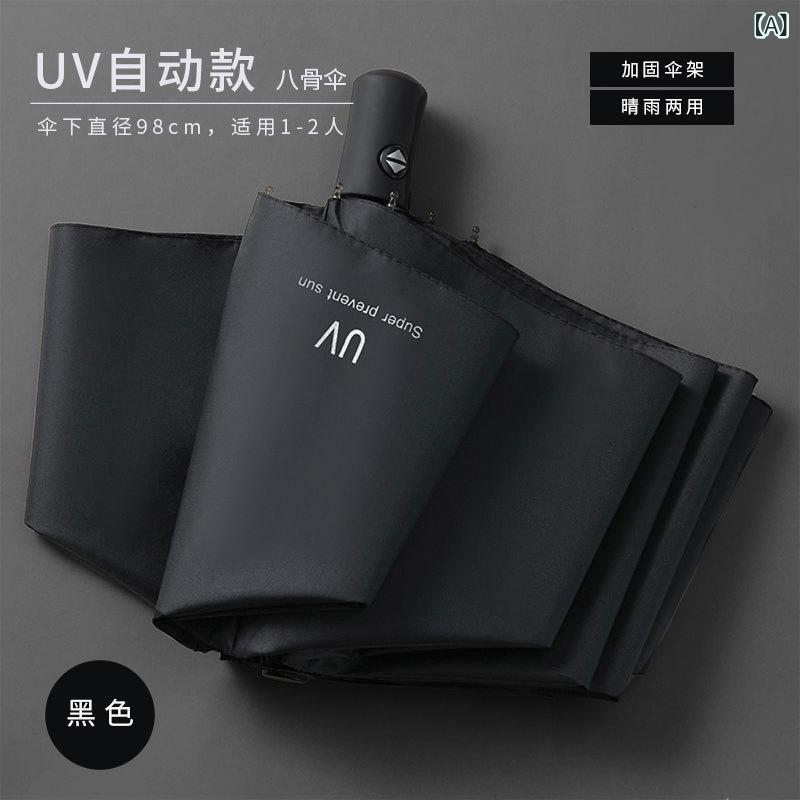 折りたたみ傘 晴雨兼用 UVカット 遮光 日傘 自動開閉 コンパクト 紫外線対策 丈夫 耐風設計 軽量 収納袋付き 持ち運び便利 撥水加工 アウトドア 通勤 通学 遮熱 紫外線遮断 雨傘 傘 シンプル 無地