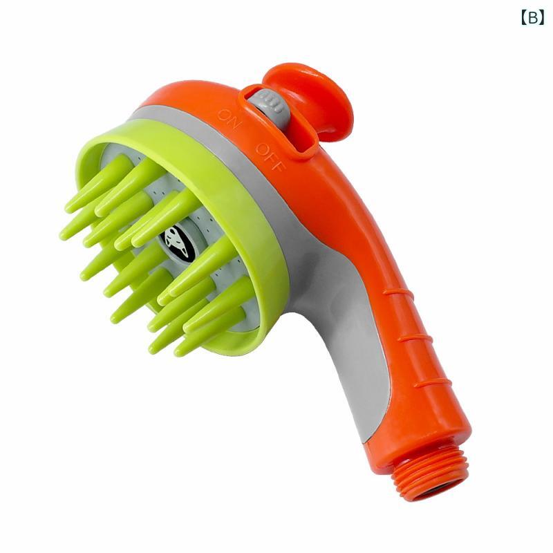ペット用シャワーヘッド 犬用 バスグッズ ペット用シャワーノズル 接続簡単 多機能...