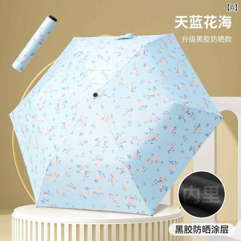 Unisex - 折りたたみ傘 レディース 軽量 晴雨兼用傘 カーボンファイバー 遮光 遮熱 UVカット 折り畳み傘 ワンタッチ 開閉 丈夫 携帯用 日傘 完全遮光 グラスファイバー 頑丈 収納しやすい 折りたたみ 日焼け防止